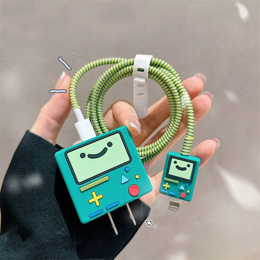 Adventure Time BMO iPhone Charger Cable Protectors P16 (Made in USA)